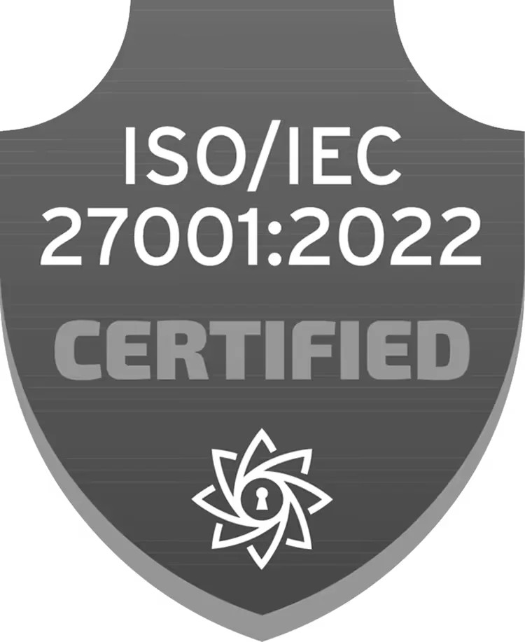 ISO/IEC 27001:2022 certified